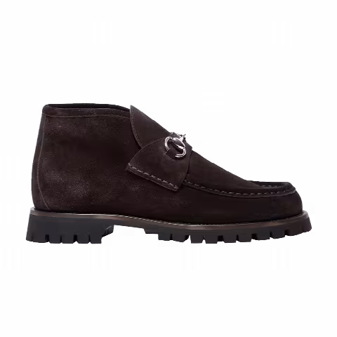 Gucci Wmns Horsebit Ankle Boot 'Dark Brown'