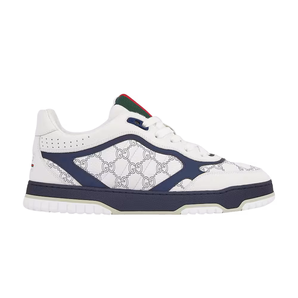 Gucci Re-Web Sneaker White Blue GG Leather