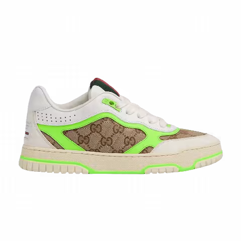 Gucci Wmns Re-Web Sneaker 'GG Canvas - Beige Ebony Green'