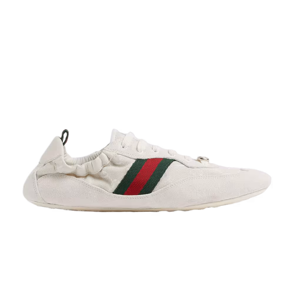 Gucci Women's Shift Sneaker Off White Green Red