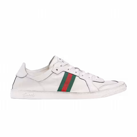 Gucci Stretch Low-Top Sneaker 'White Leather'