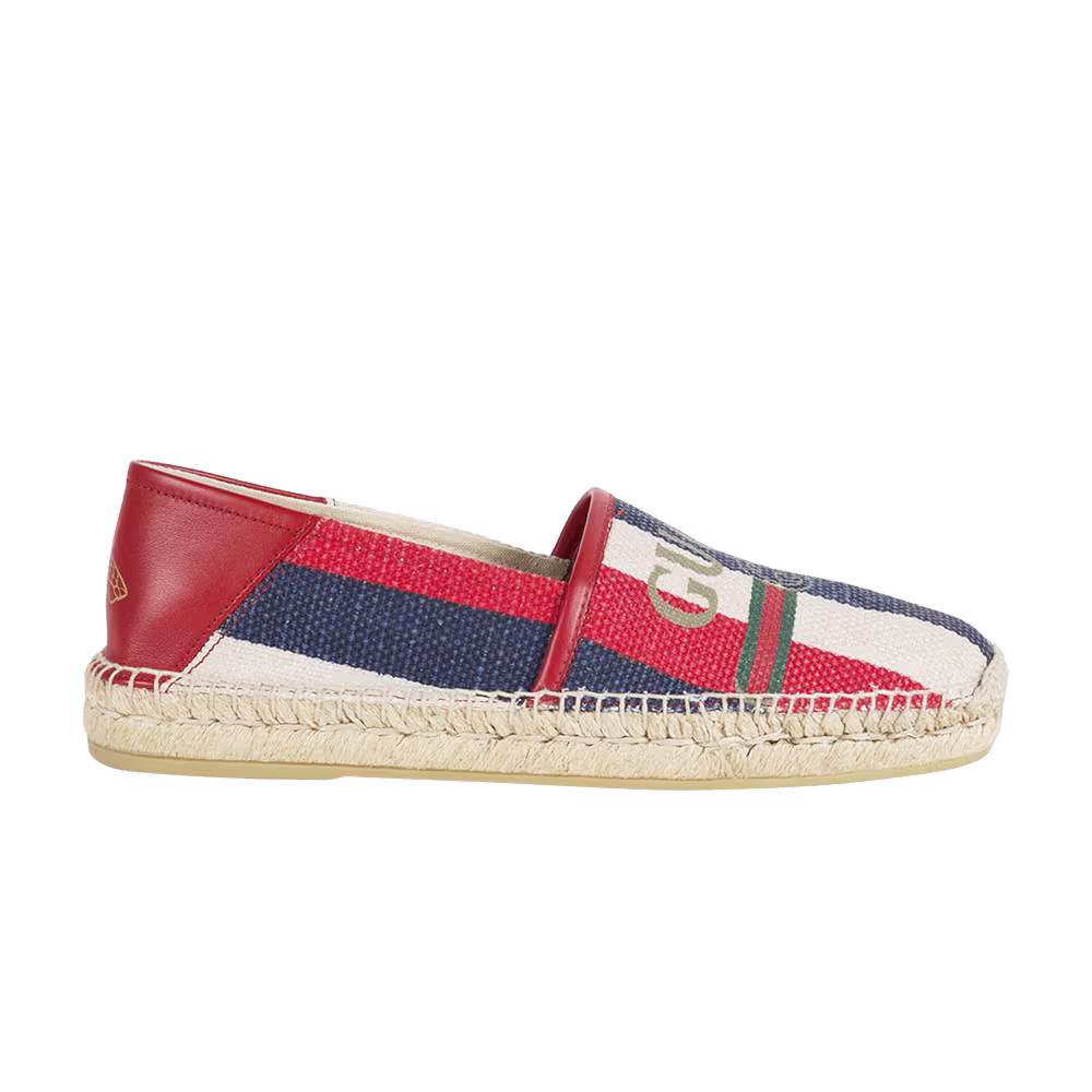 Gucci Striped Espadrille Red White Blue