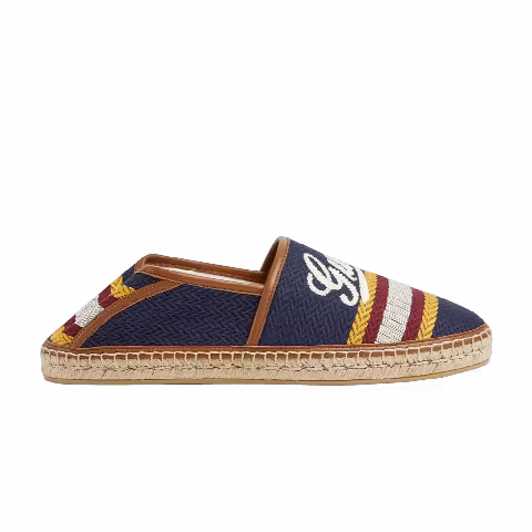 Gucci Alonso Espadrilles 'Script - Blue Multi-Color'