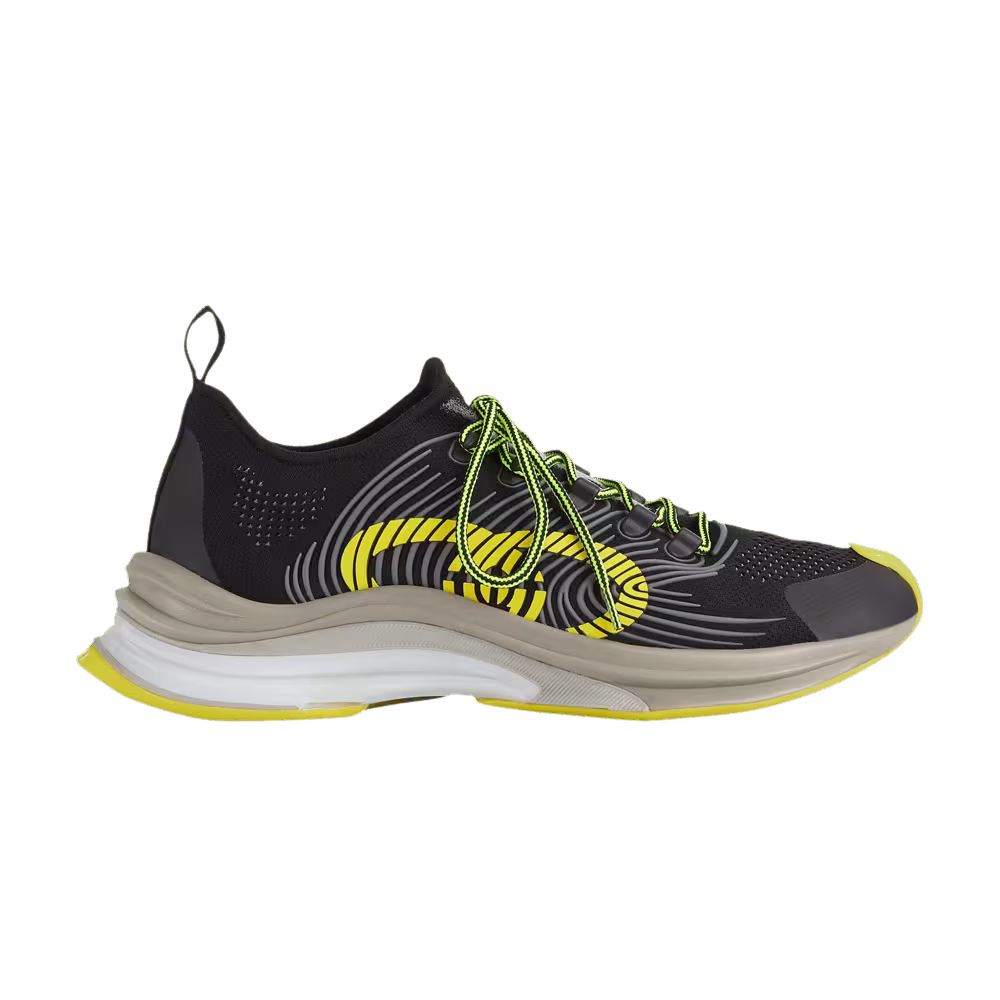 Gucci Run Sneaker Black Yellow