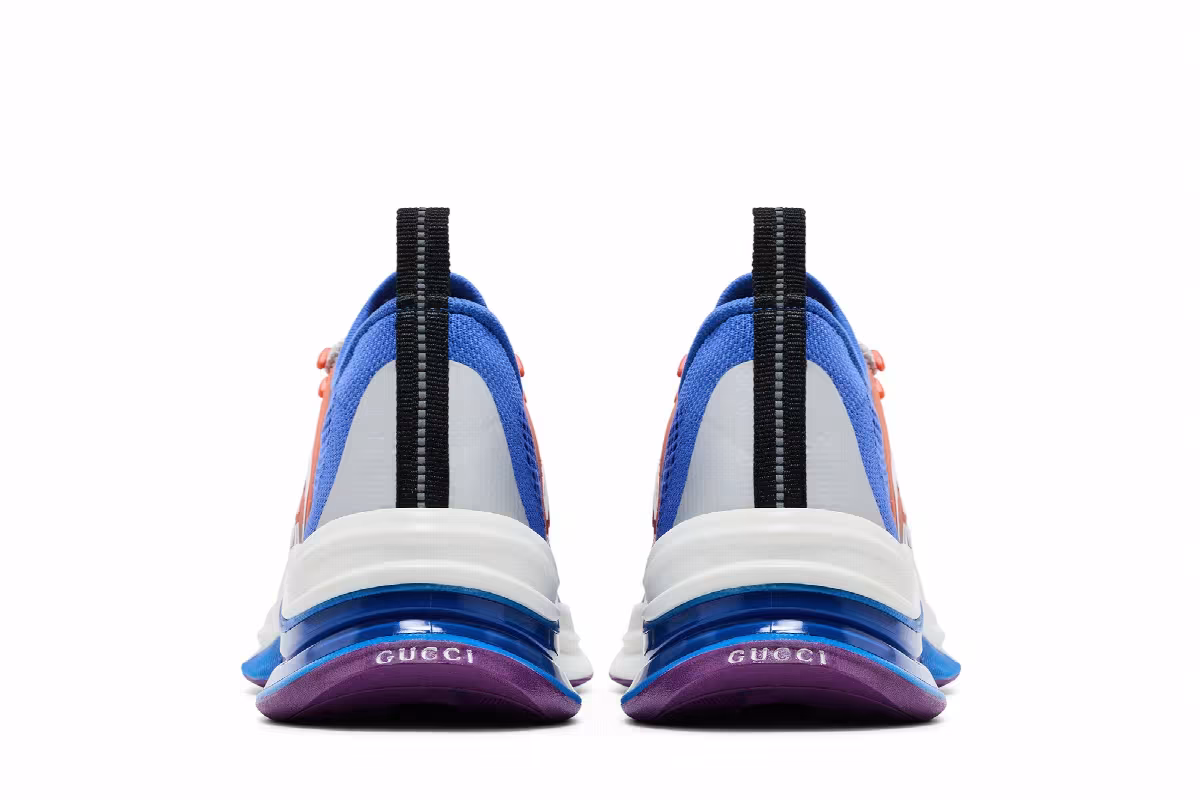 Gucci Run Sneaker Blue, view 7