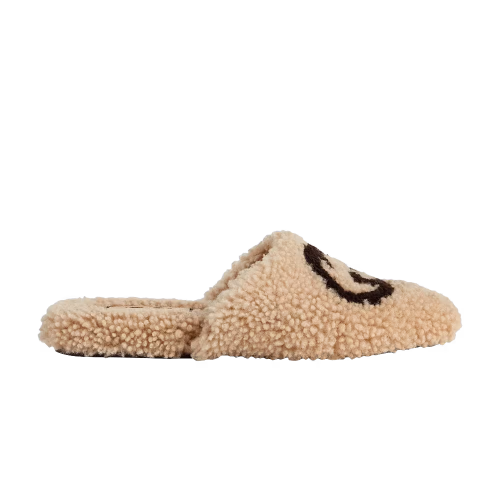 Gucci Women's Faux Shearling Slipper Butterscotch