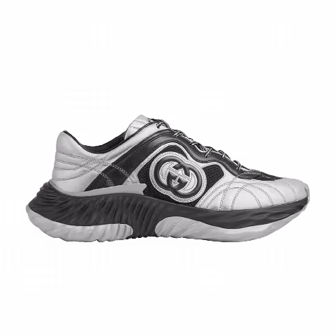 Gucci Wmns Ripple Sneaker 'Silver Black'