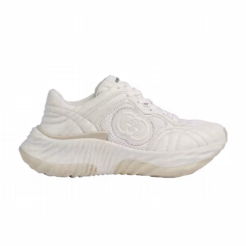 Gucci Wmns Ripple Sneaker 'White Light Gold Metallic'