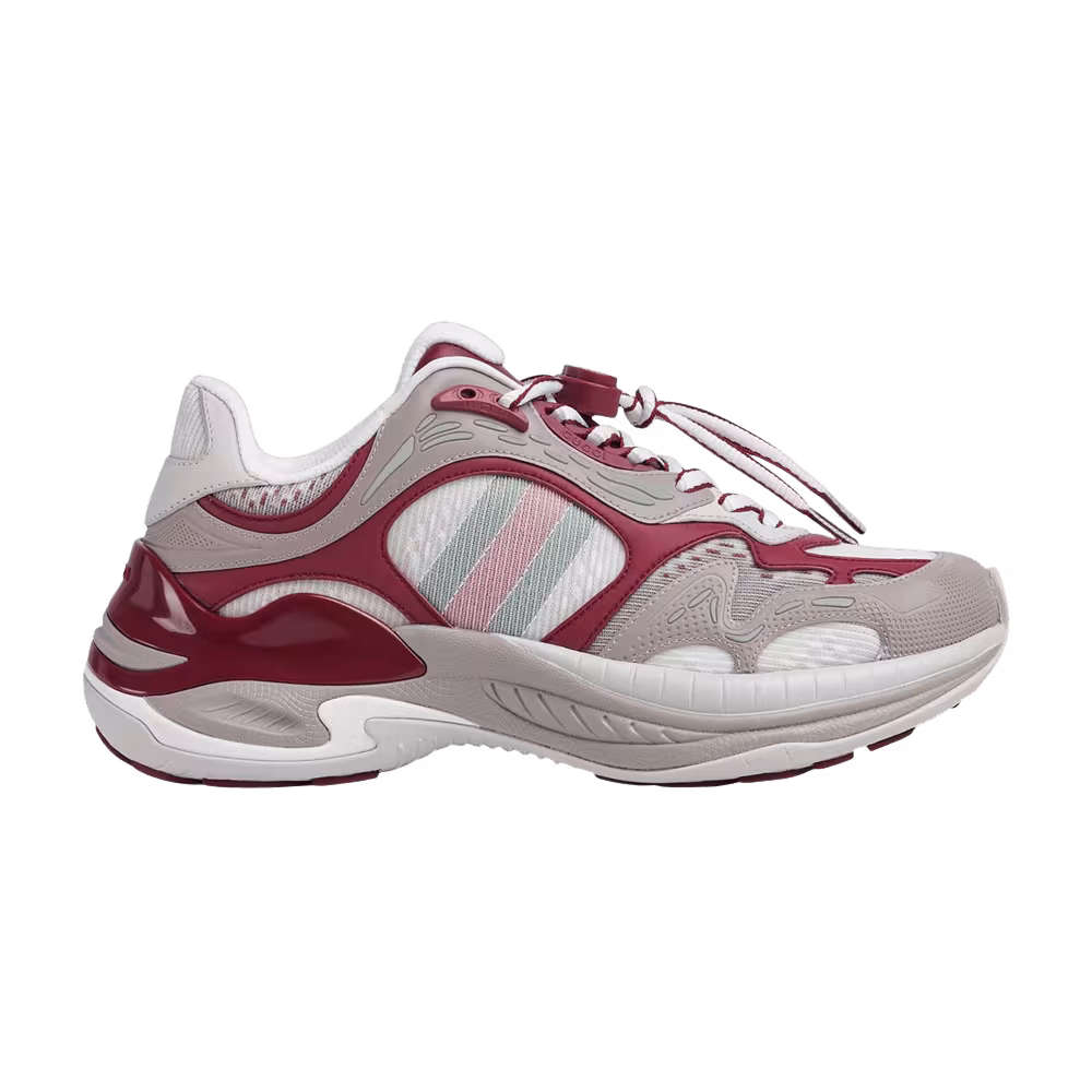 Women's Gucci 2.0 Grey Rosso Ancora Mesh