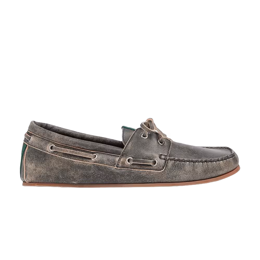 Gucci Boat Shoe Black