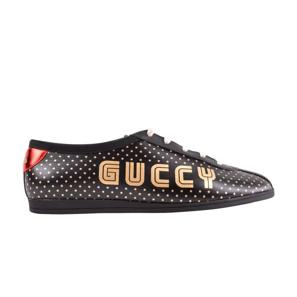 Gucci Falacer Low Guccy Print - Black