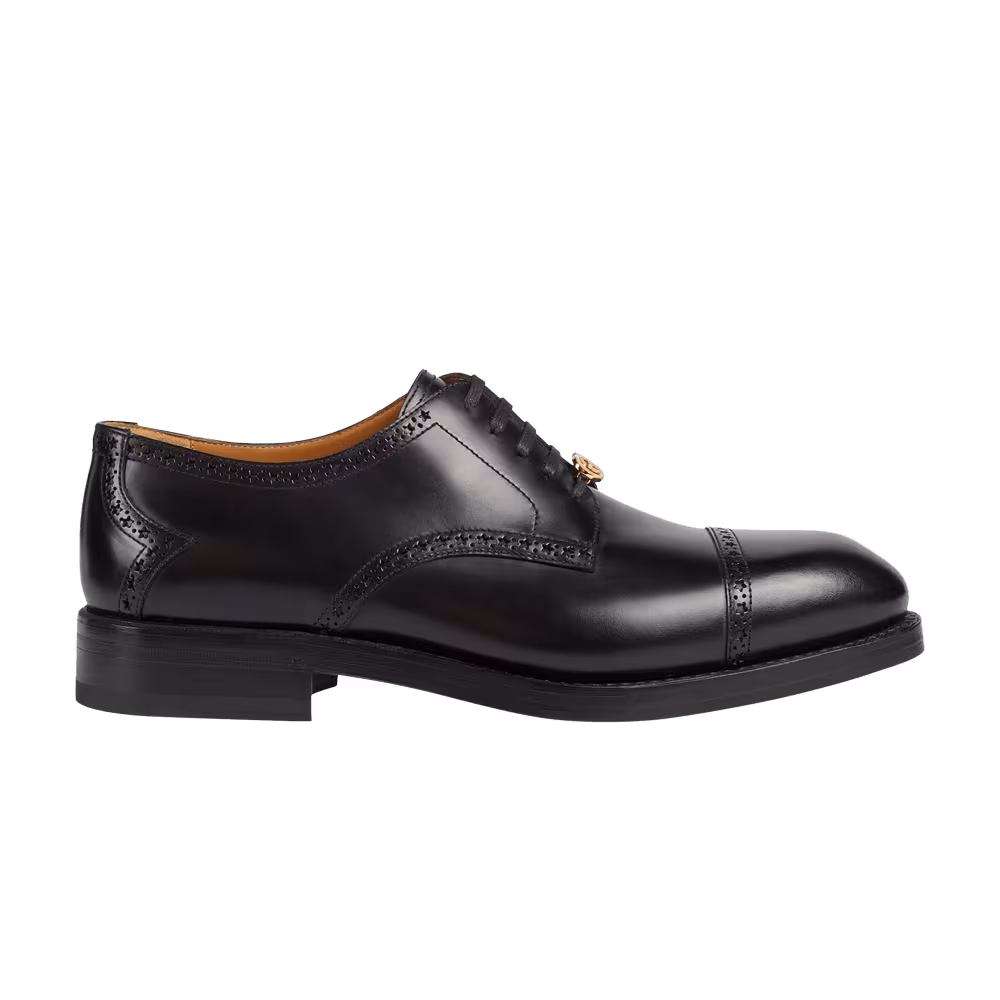 Gucci Lace Up Brogue Black