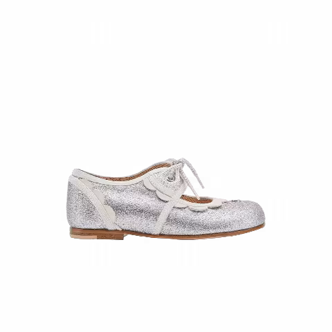 Gucci GG Leather Ballet Toddler 'Glitter - Silver'