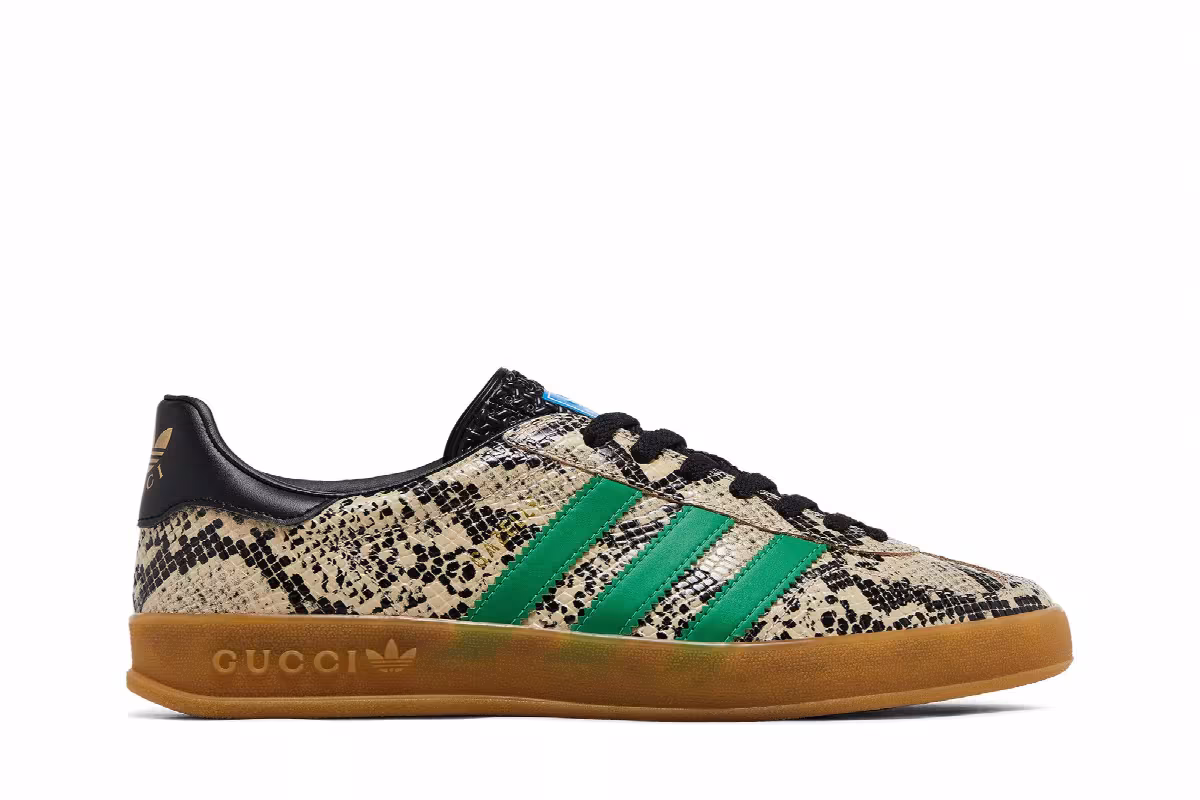 Adidas x Gucci Gazelle Python Print, view 2