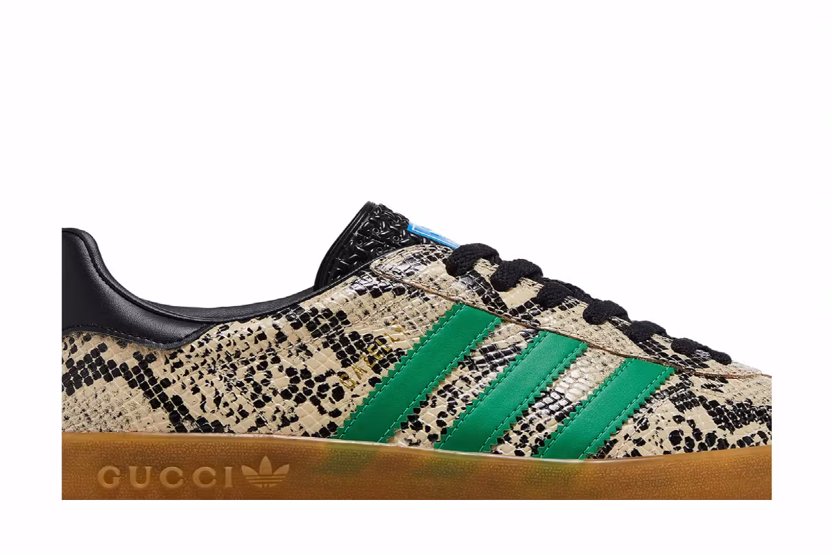 Adidas x Gucci Gazelle Python Print, view 3