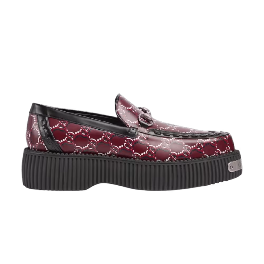 Gucci Horsebit Creeper Loafers GG Shadow