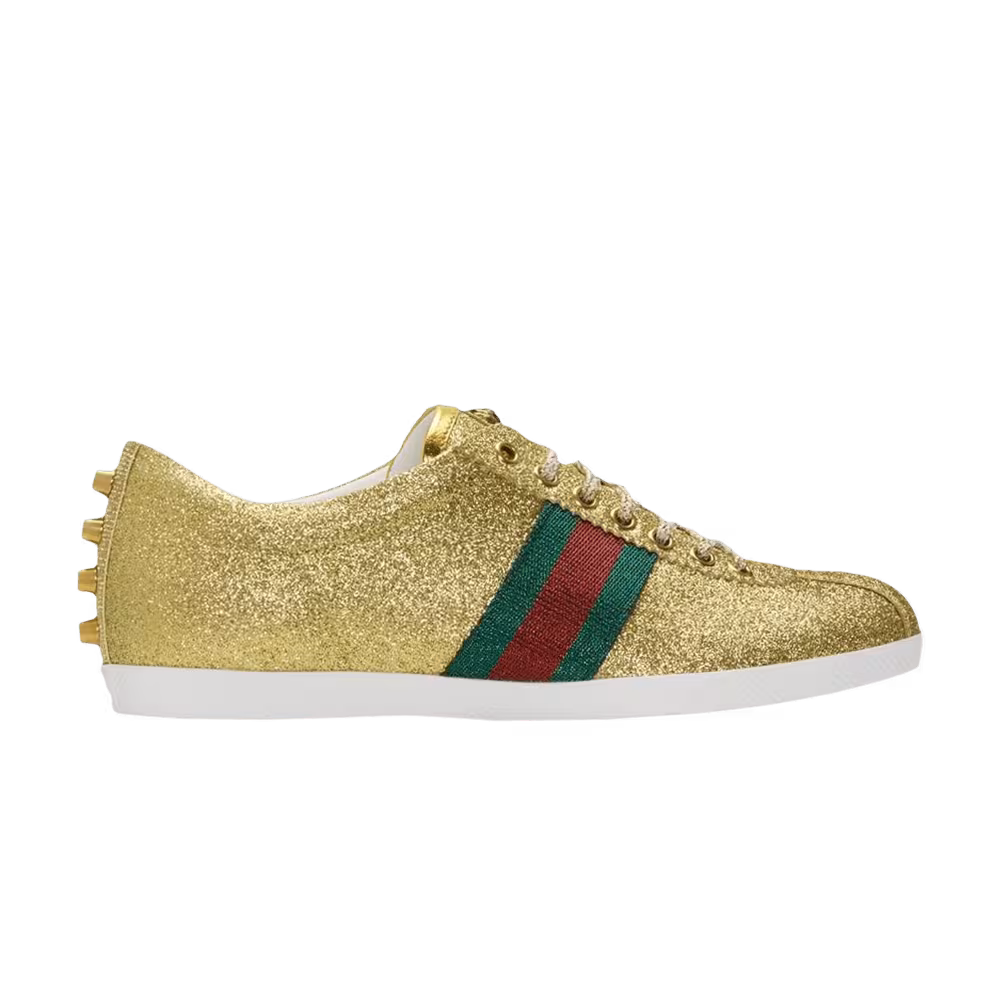 Gucci Bambi Low Metallic Gold Glitter