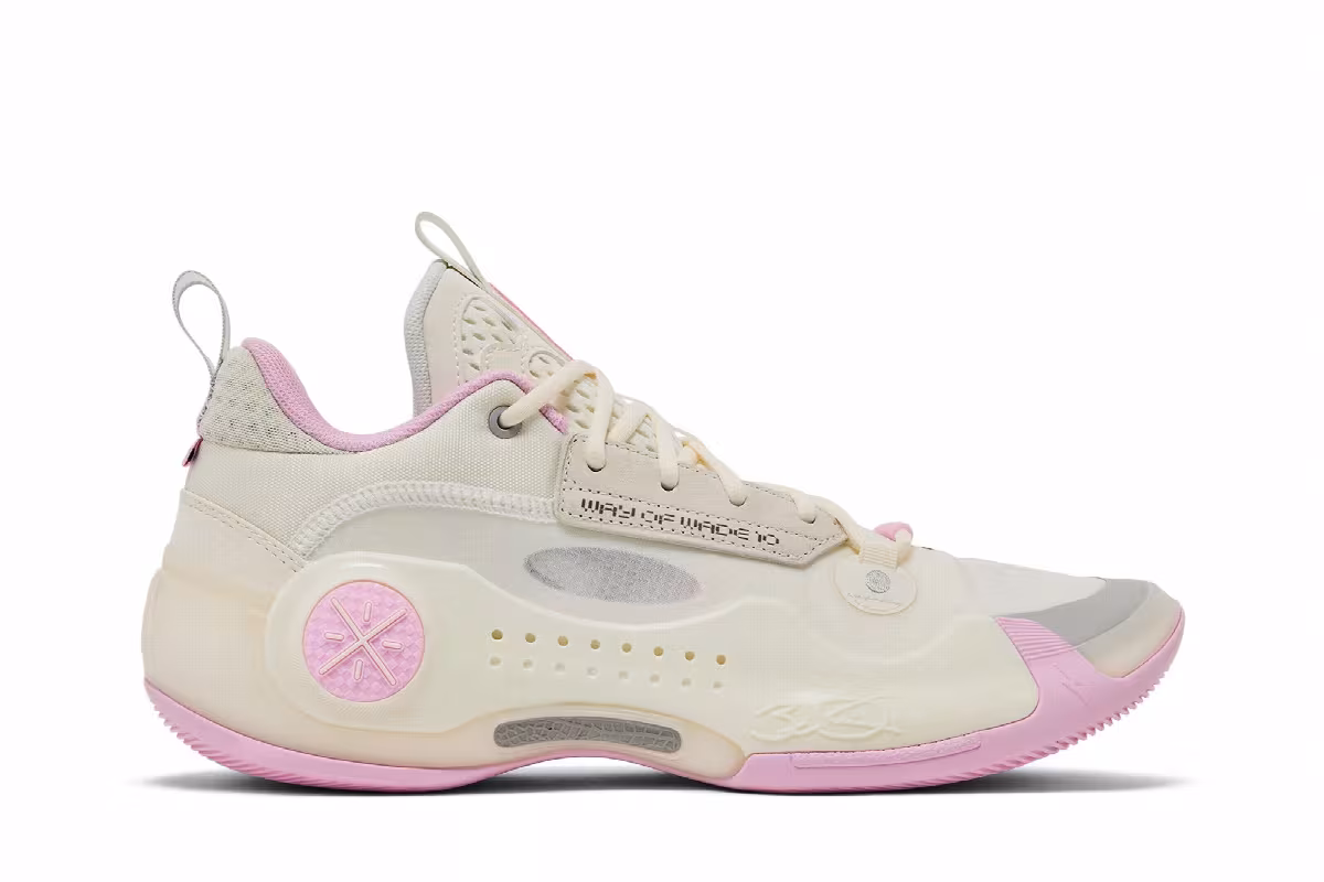 Li-Ning-Way of Wade 10 Low White Pink, view 2