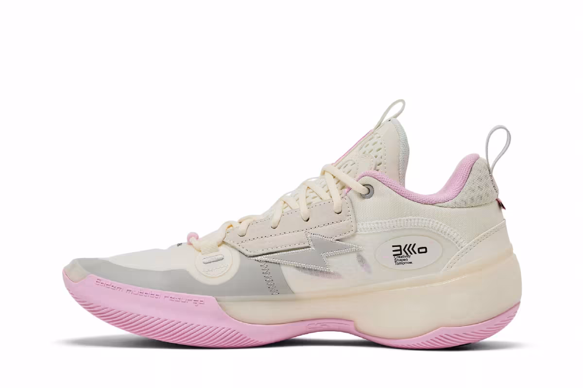 Li-Ning-Way of Wade 10 Low White Pink, view 4