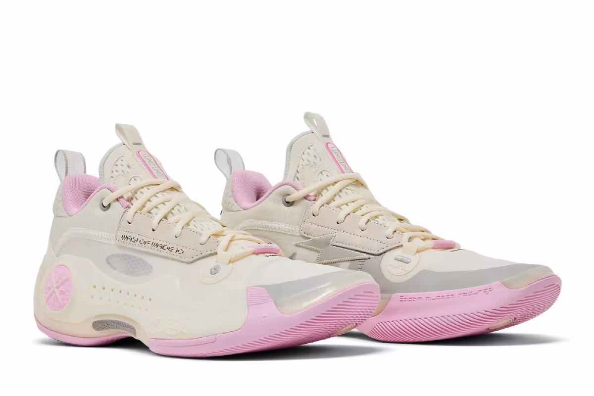 Li-Ning-Way of Wade 10 Low White Pink, view 9
