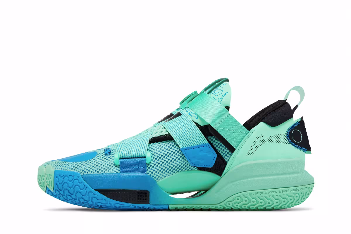 Li-Ning Wade All City 9 V2 Neon Azure Green, view 4