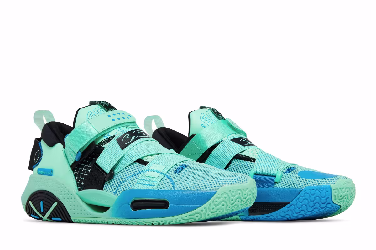 Li-Ning Wade All City 9 V2 Neon Azure Green, view 9