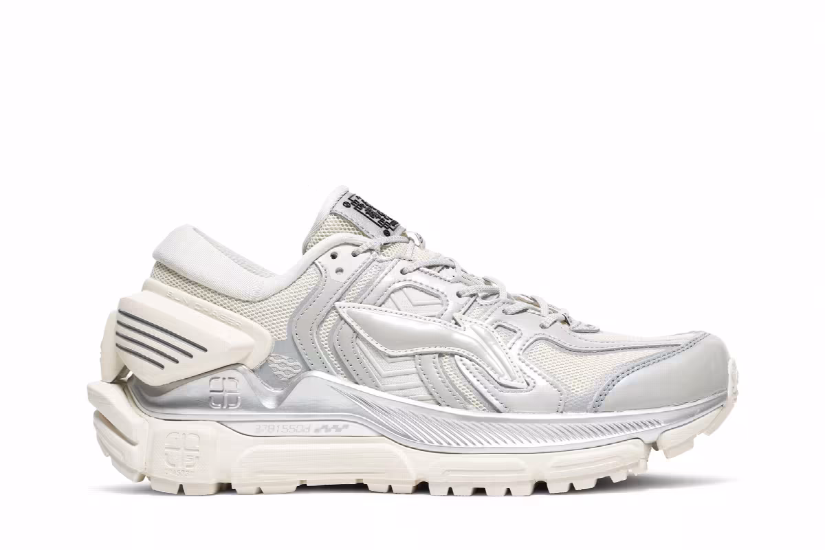 Li-Ning Sun Chaser White Grey, view 2