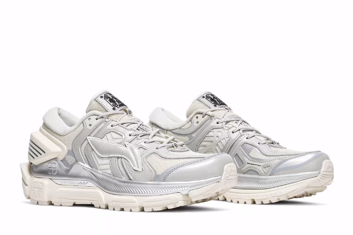 Li-Ning Sun Chaser White Grey, view 9
