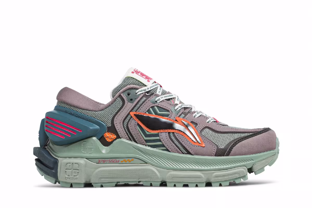 Li-Ning Sun Chaser Green Purple, view 2