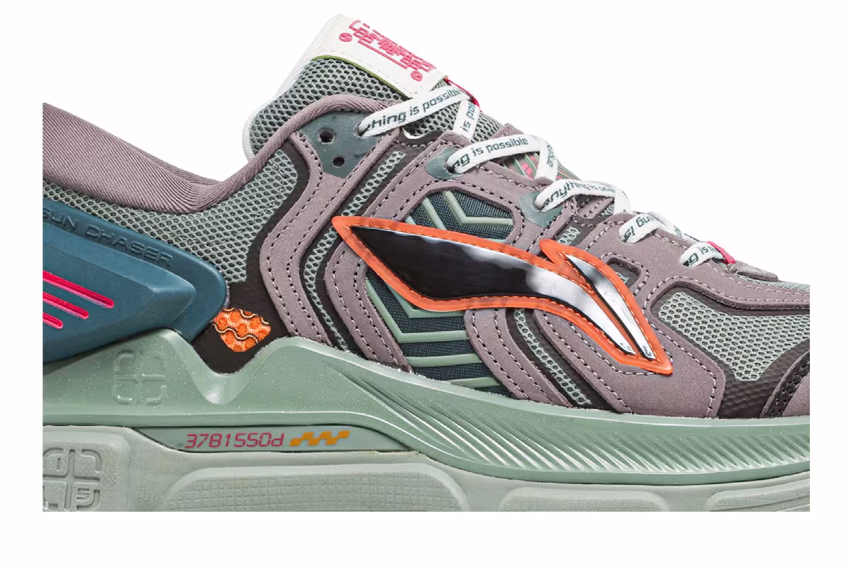 Li-Ning Sun Chaser Green Purple, view 3
