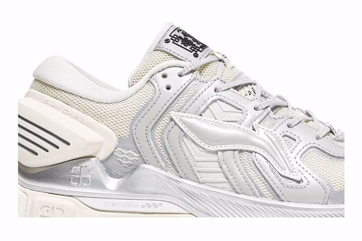 Li-Ning Women's Sun Chaser White Grey, view 3