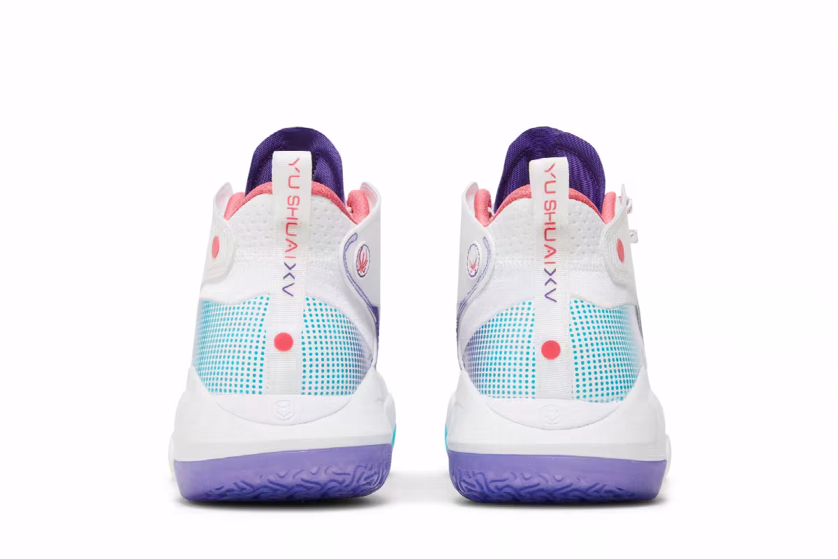 Li-Ning Yushuai 15 White Purple Turquoise, view 7