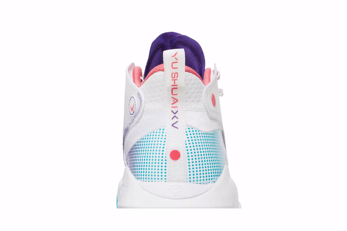 Li-Ning Yushuai 15 White Purple Turquoise, view 8