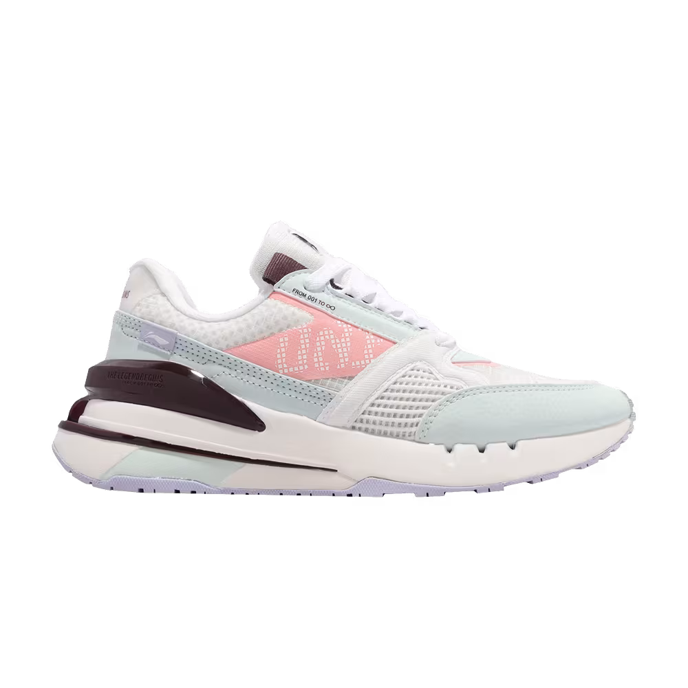 Li-Ning Women's 001 Newborn White Wan Blue