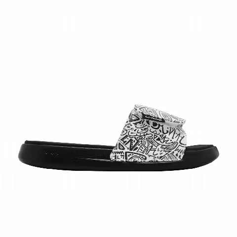 Li-Ning LN Slipper 'White Black Graffiti'