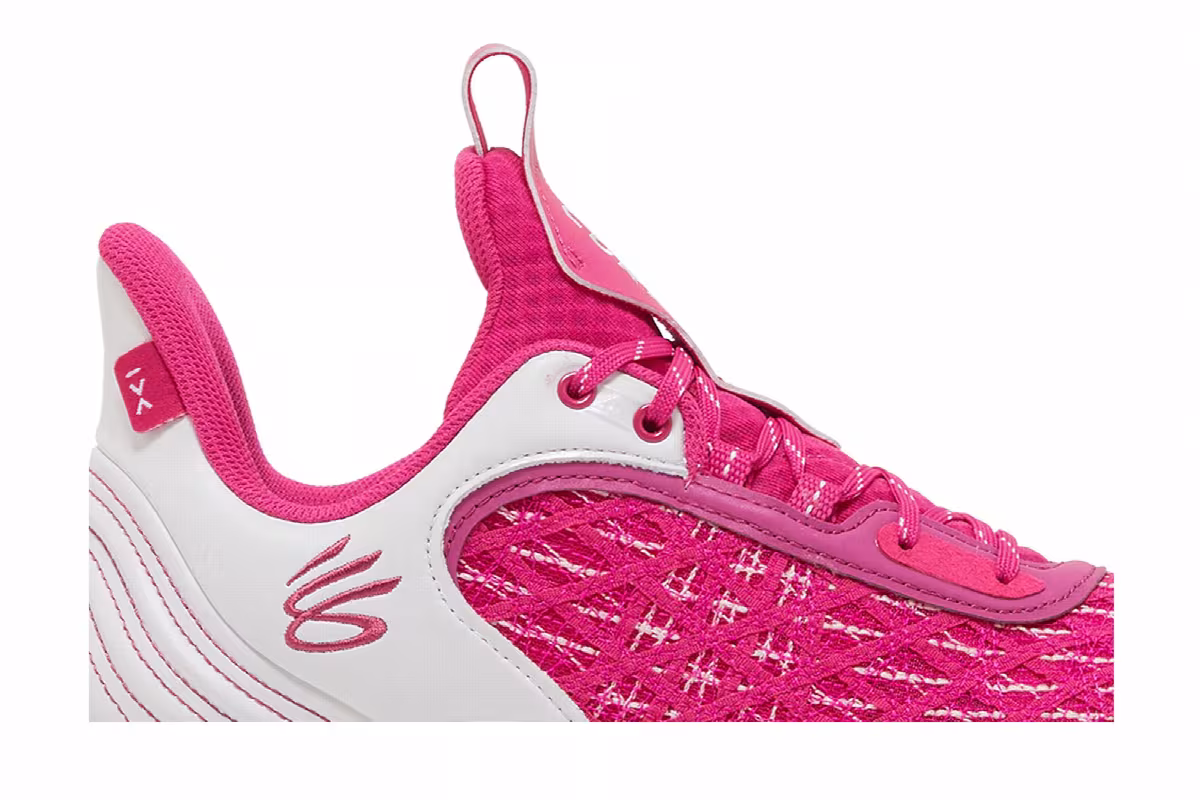 Curry Brand Curry Flow 9 Team White Tropic Pink, view 3