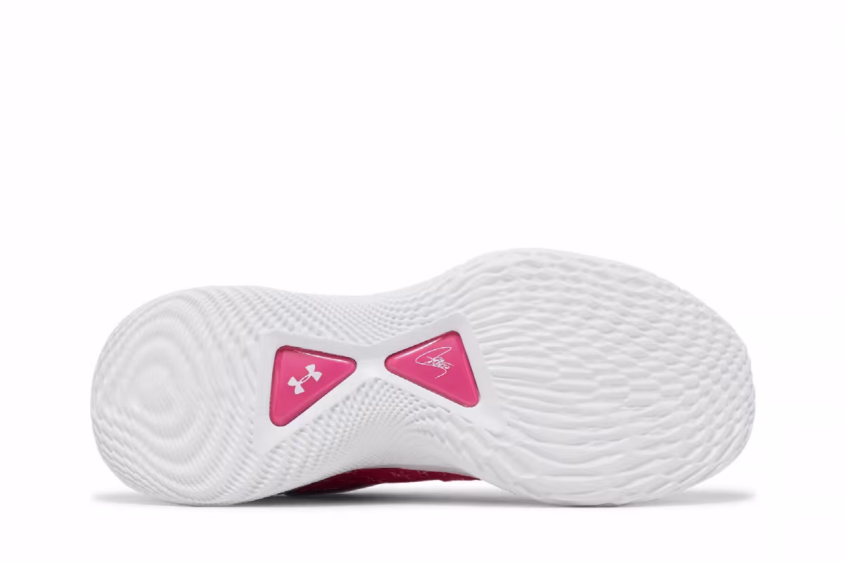 Curry Brand Curry Flow 9 Team White Tropic Pink, view 5