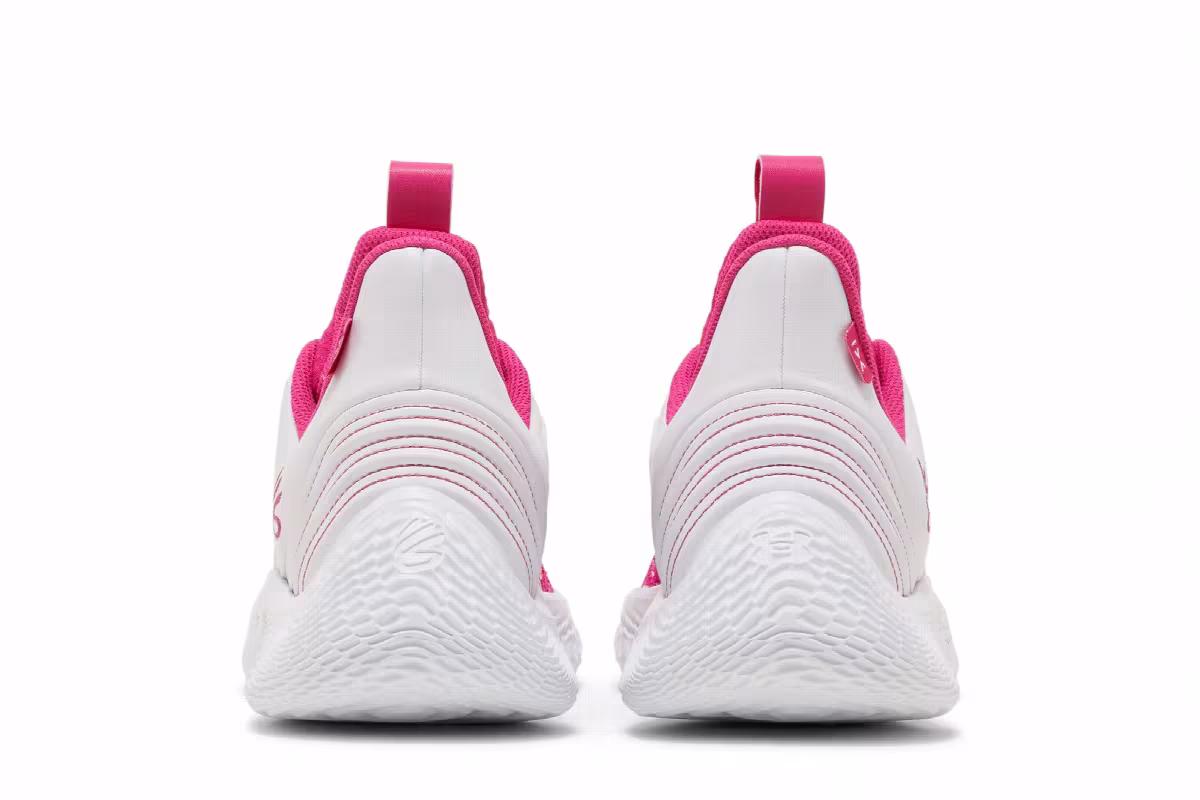 Curry Brand Curry Flow 9 Team White Tropic Pink, view 7