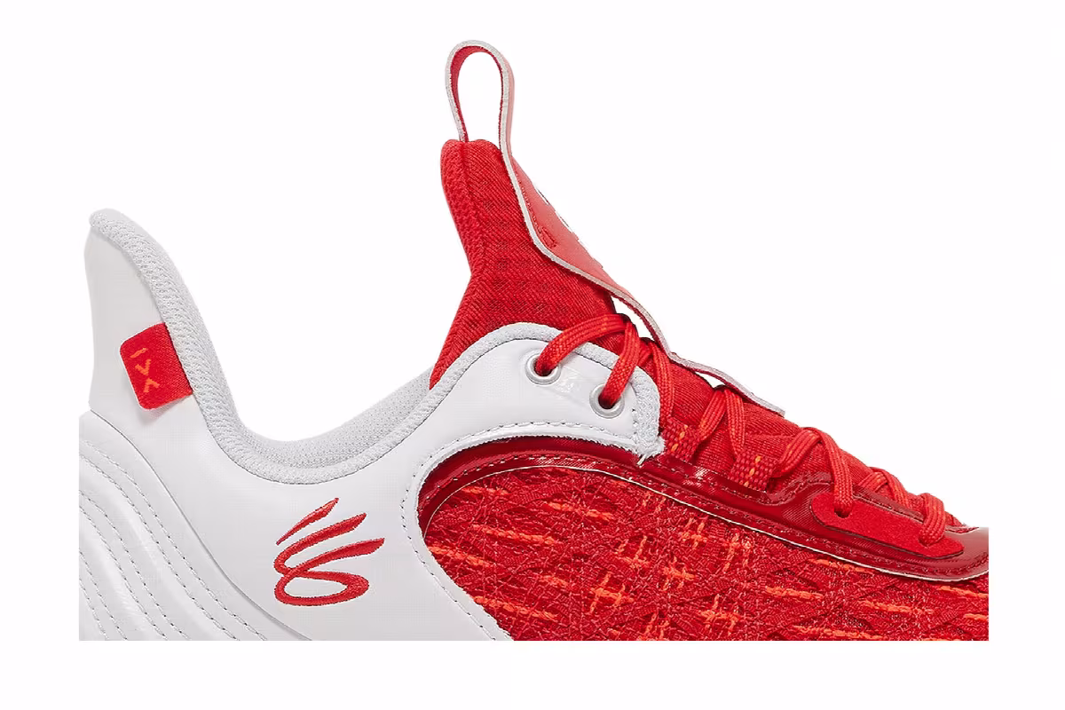 Curry Brand Curry Flow 9 Team White Red, view 3