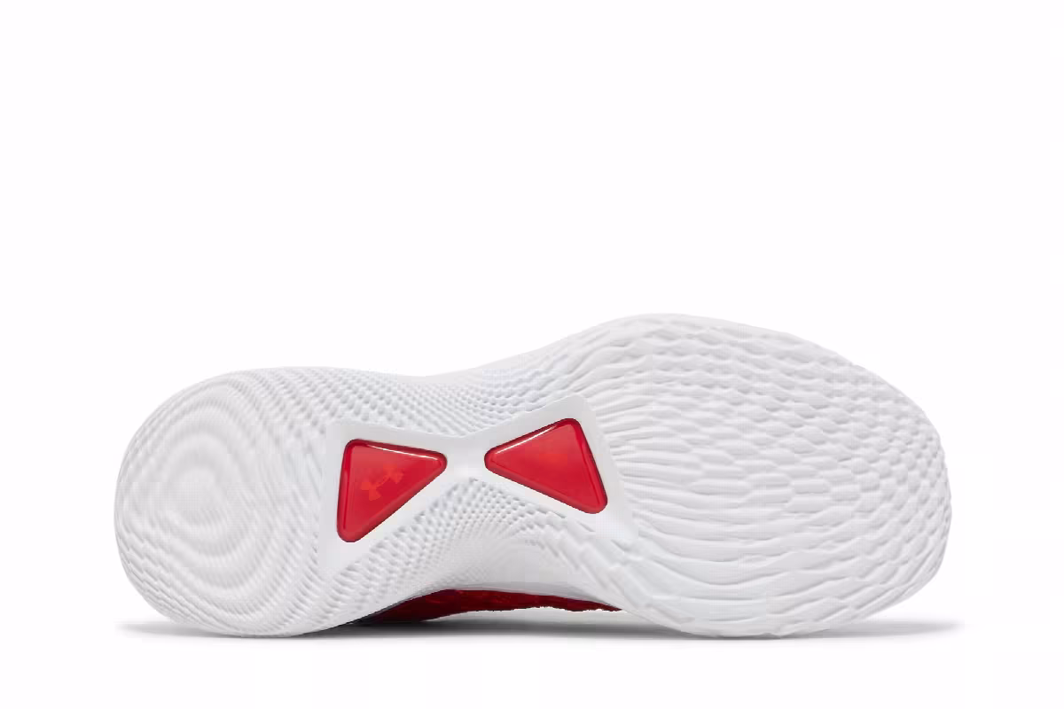 Curry Brand Curry Flow 9 Team White Red, view 5