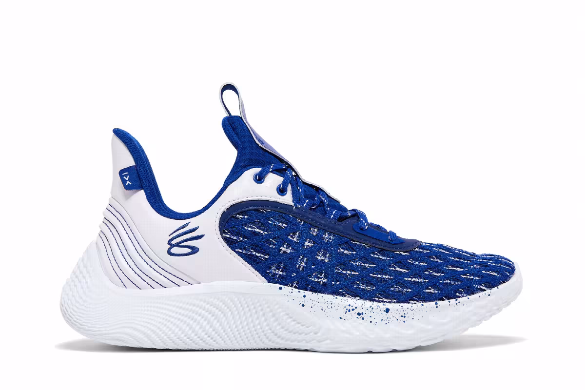 Curry Brand Curry Flow 9 Team White Royal, view 2