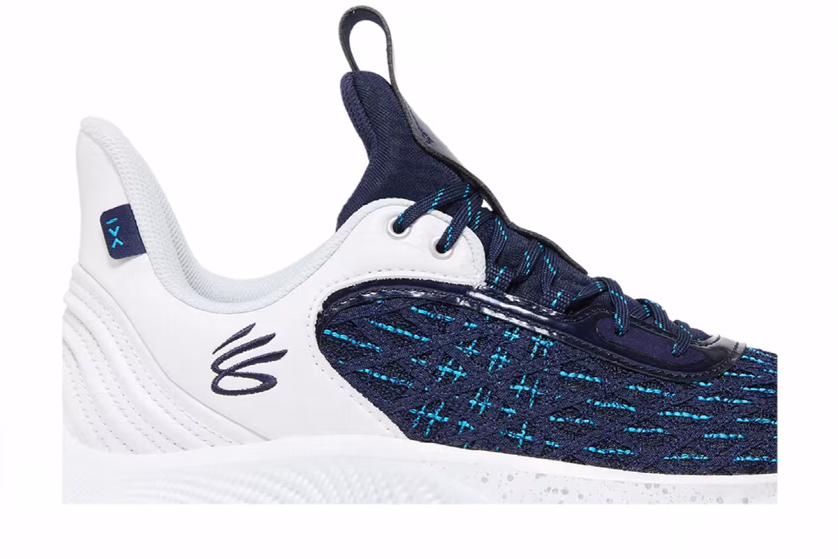 Curry Brand Curry Flow 9 Team White Midnight Navy, view 3