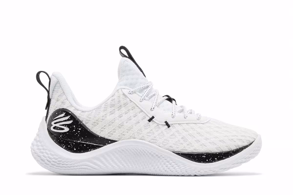 Curry Brand Curry Flow 10 Team White Black, view 2