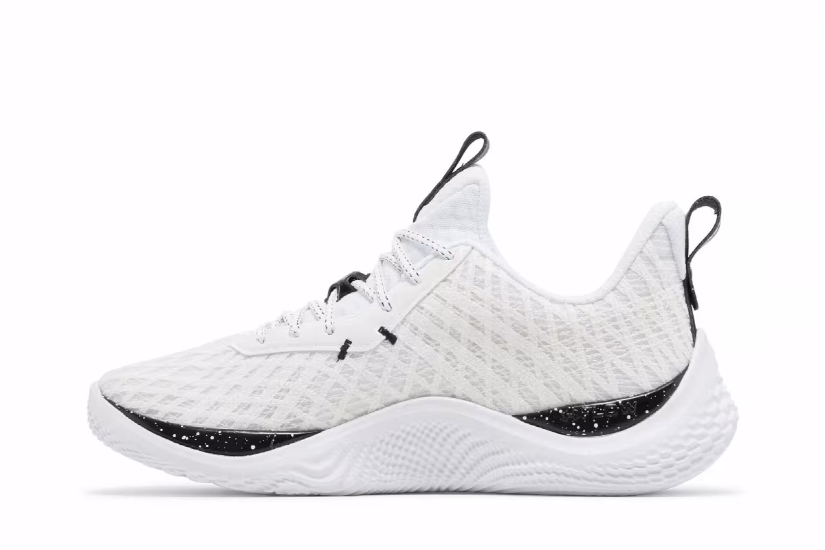 Curry Brand Curry Flow 10 Team White Black, view 4