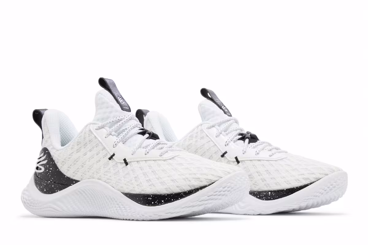 Curry Brand Curry Flow 10 Team White Black, view 9