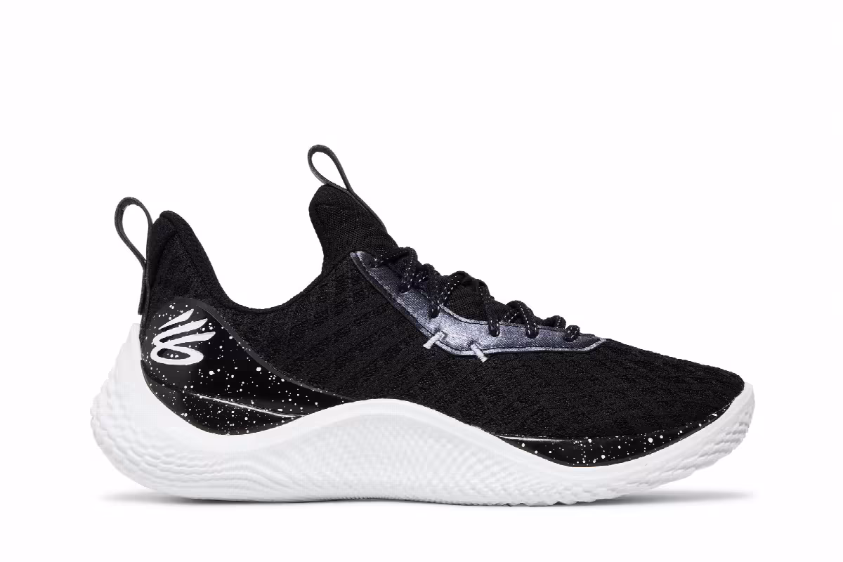 Curry Brand Curry Flow 10 Team Black White, view 2