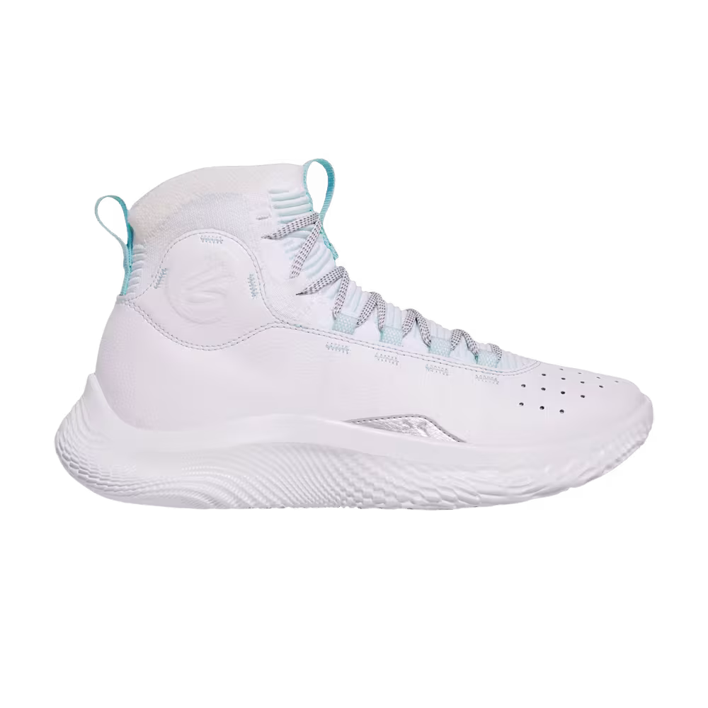 Curry Brand Curry 4 FloTro White Stream Metallic Silver