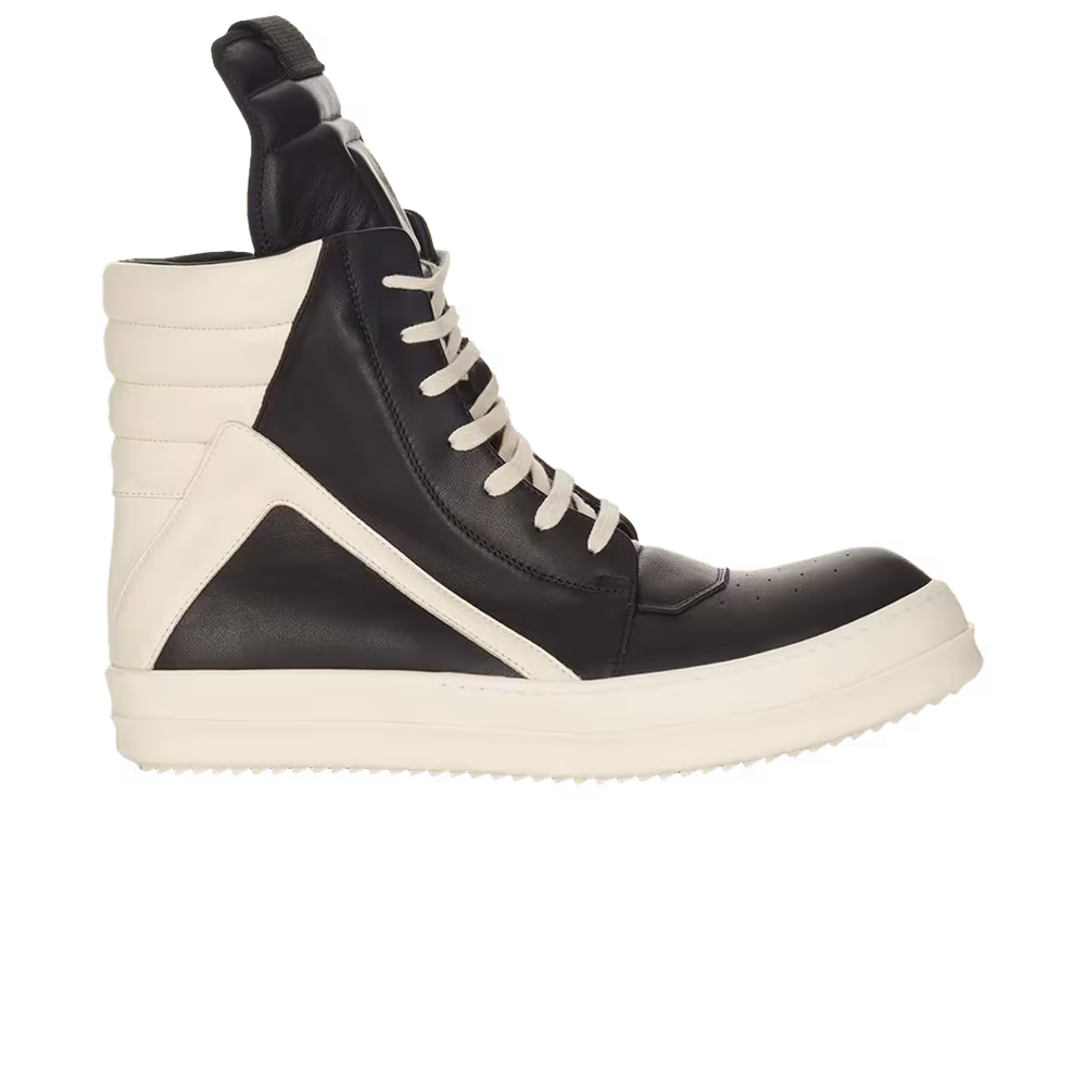 Rick Owens Hollywood Geobasket High Black Milk