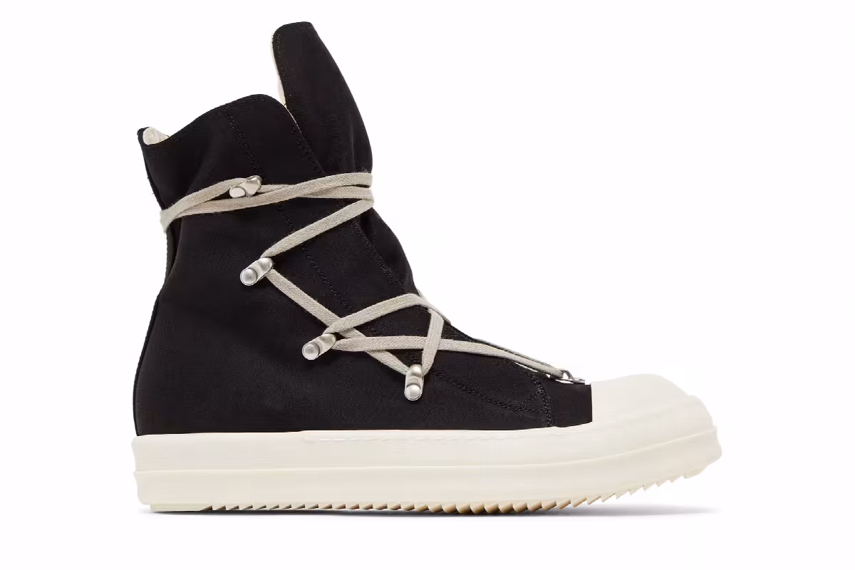Rick Owens Lido DRKSHDW Hexa High Black Milk, view 2