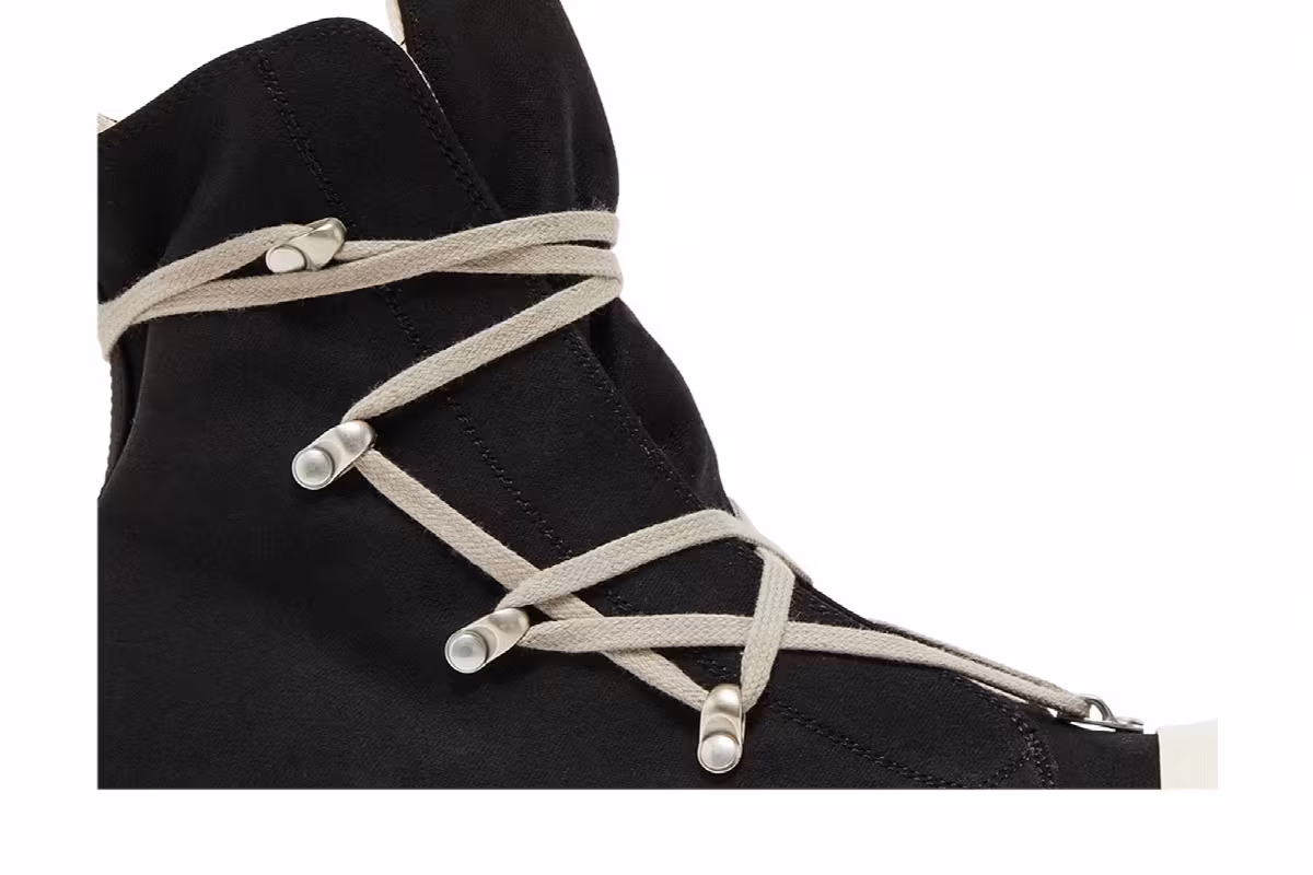 Rick Owens Lido DRKSHDW Hexa High Black Milk, view 3